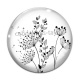 Cabochon Verre - pissenlit