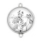 Connecteur Cabochon Argent - pissenlit