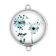 Connecteur Cabochon Argent - pissenlit