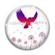 Cabochon Verre - pissenlit