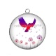 Pendentif Cabochon Argent - pissenlit