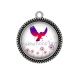 Pendentif Cabochon Argent - pissenlit