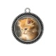 Pendentif Cabochon Argent - chaton