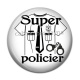 Cabochon Résine - super policier