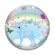 Cabochon Verre -  licorne
