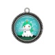 Pendentif Cabochon Argent - licorne