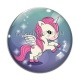 Cabochon Verre -  licorne