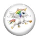 Cabochon Verre -  licorne