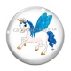 Cabochon Verre -  licorne