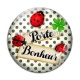 Cabochon Verre - porte bonheur