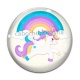 Cabochon Verre -  licorne