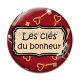 Cabochon Verre - les clés du bonheur