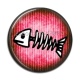 Cabochon Résine - arrête de poisson