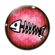 Cabochon Verre - arrête de poisson