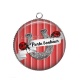 Pendentif Cabochon Argent - porte bonheur