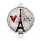 Connecteur Cabochon Argent - paris