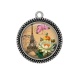 Pendentif Cabochon Argent -  paris
