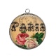 Pendentif Cabochon Argent -  paris