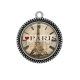 Pendentif Cabochon Argent -  paris