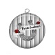 Pendentif Cabochon Argent - porte bonheur