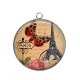 Pendentif Cabochon Argent - paris