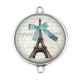 Connecteur Cabochon Argent - paris
