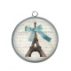 Pendentif Cabochon Argent - paris