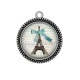 Pendentif Cabochon Argent - paris