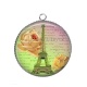 Pendentif Cabochon Argent - paris