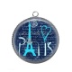 Pendentif Cabochon Argent - paris