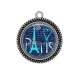Pendentif Cabochon Argent - paris