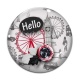 Cabochon Verre - hello Londres