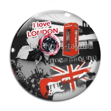 Cabochon Verre - I love London