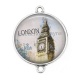 Connecteur Cabochon Argent - london