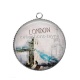 Pendentif Cabochon Argent - London
