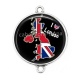 Connecteur Cabochon Argent - London