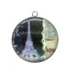 Pendentif Cabochon Argent - paris