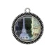 Pendentif Cabochon Argent - paris