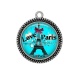 Pendentif Cabochon Argent - paris