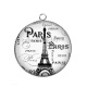 Pendentif Cabochon Argent - paris