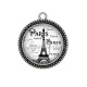 Pendentif Cabochon Argent - paris
