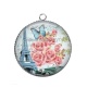 Pendentif Cabochon Argent - paris