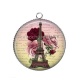 Pendentif Cabochon Argent - paris