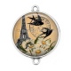 Connecteur Cabochon Argent - paris