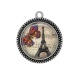 Pendentif Cabochon Argent - paris