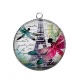 Pendentif Cabochon Argent - paris