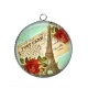 Pendentif Cabochon Argent - paris