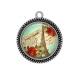 Pendentif Cabochon Argent - paris