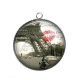 Pendentif Cabochon Argent - paris