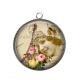 Pendentif Cabochon Argent - paris